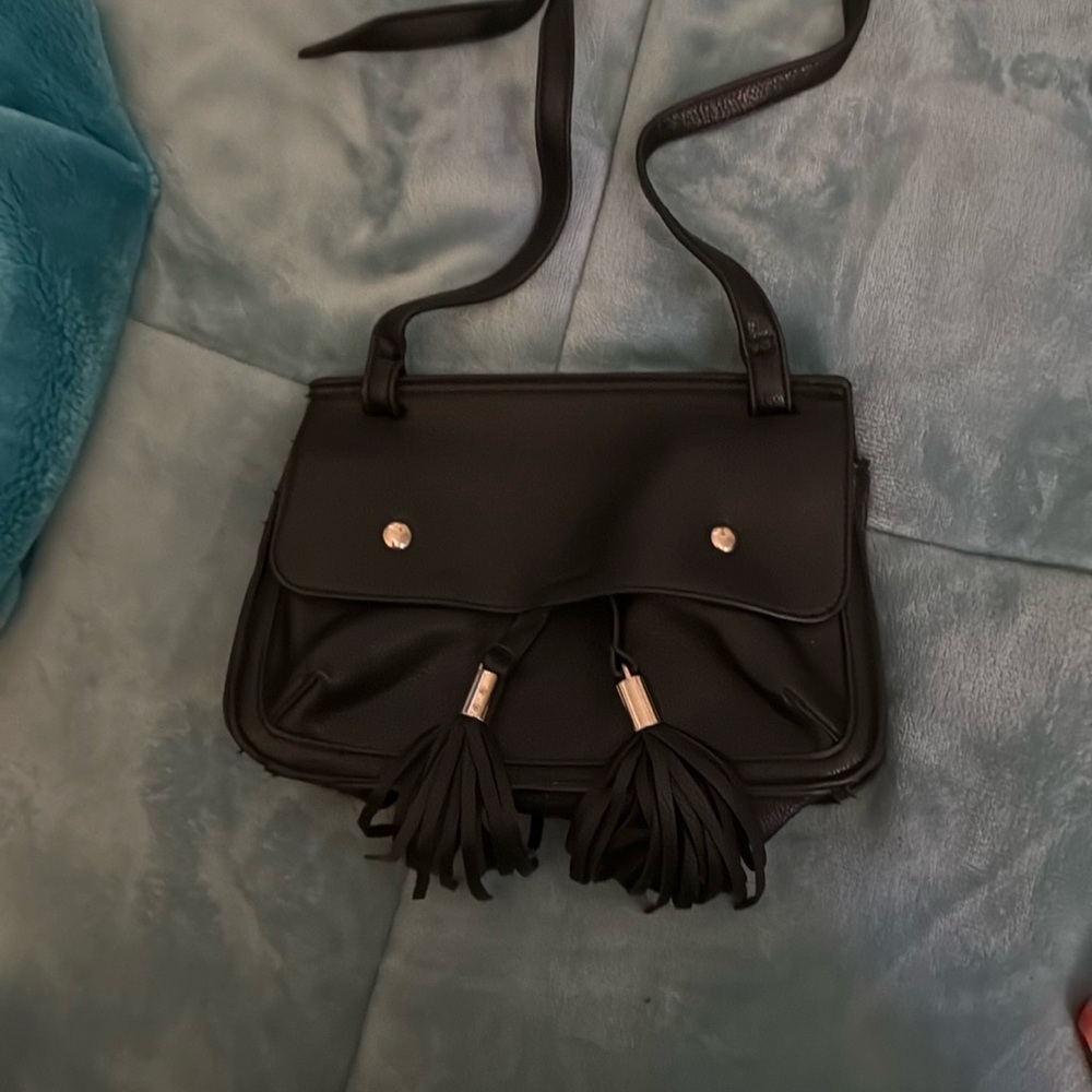 Elegant Black Tassel Women's Bag